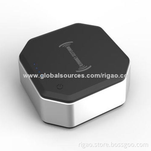 QI wireless charger with 10,000mAh Li-ion battery, for iPhone 5, Samsung Galaxy Note
